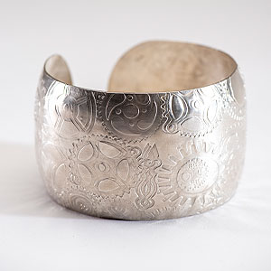 Sliver ‘Time’ Bangle